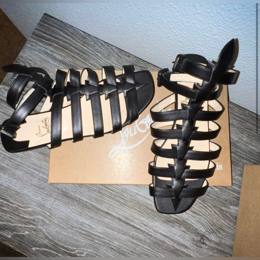 Christian Louboutin Neronna Flat Calf Sandals